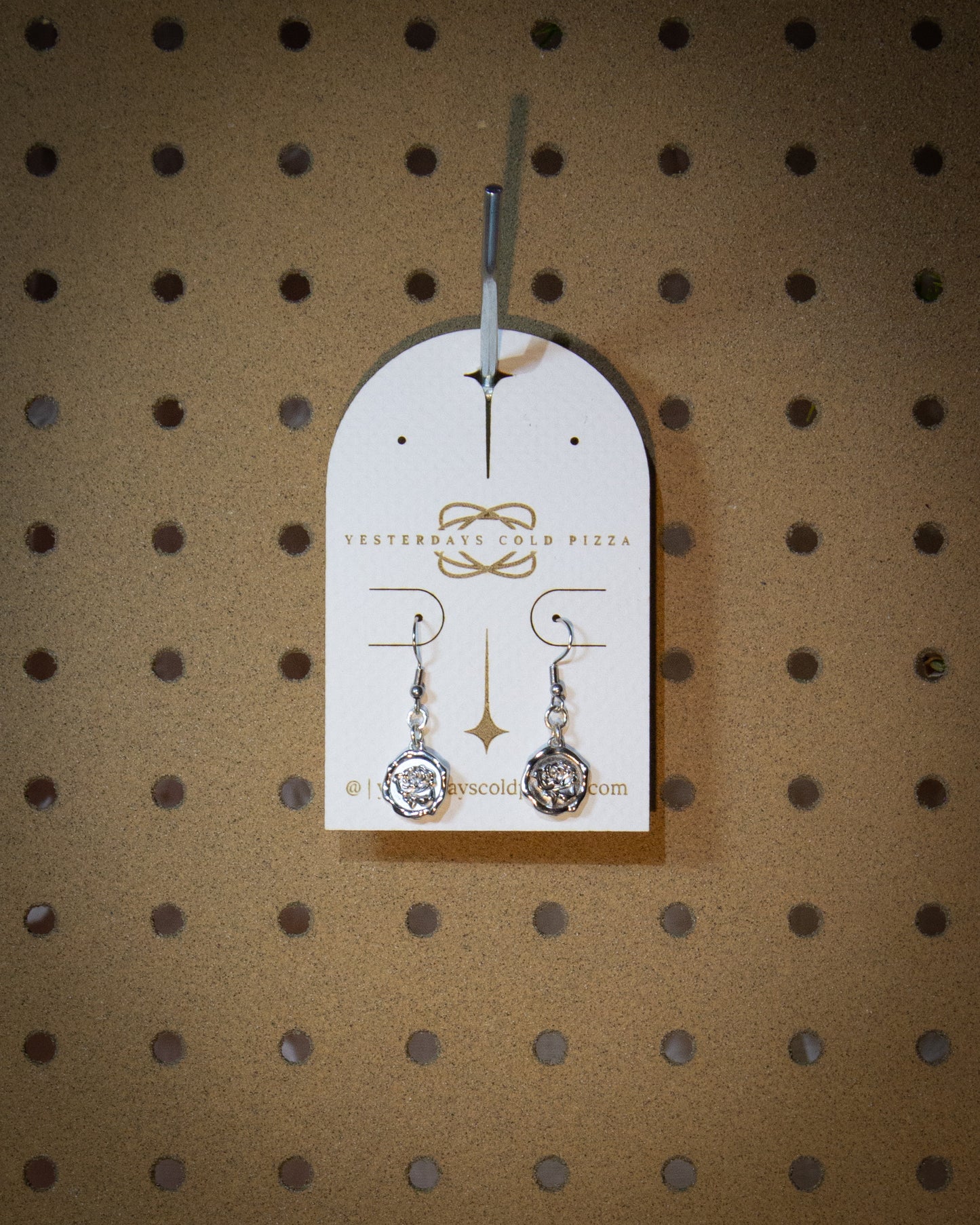 Rose Stamp Earrings