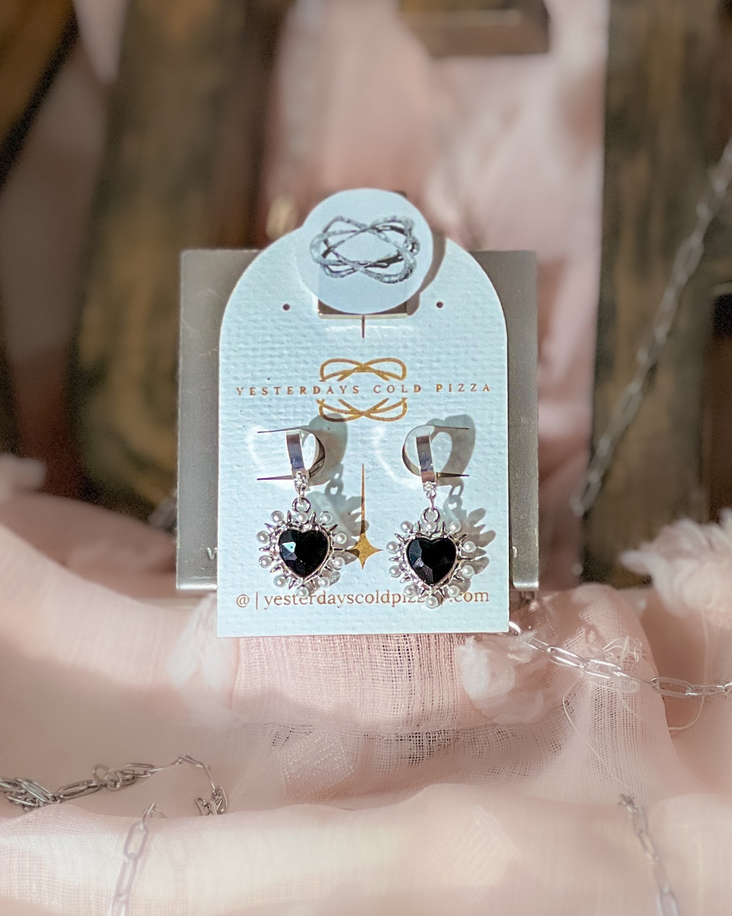 Pearly Hearts Clicker - Silver