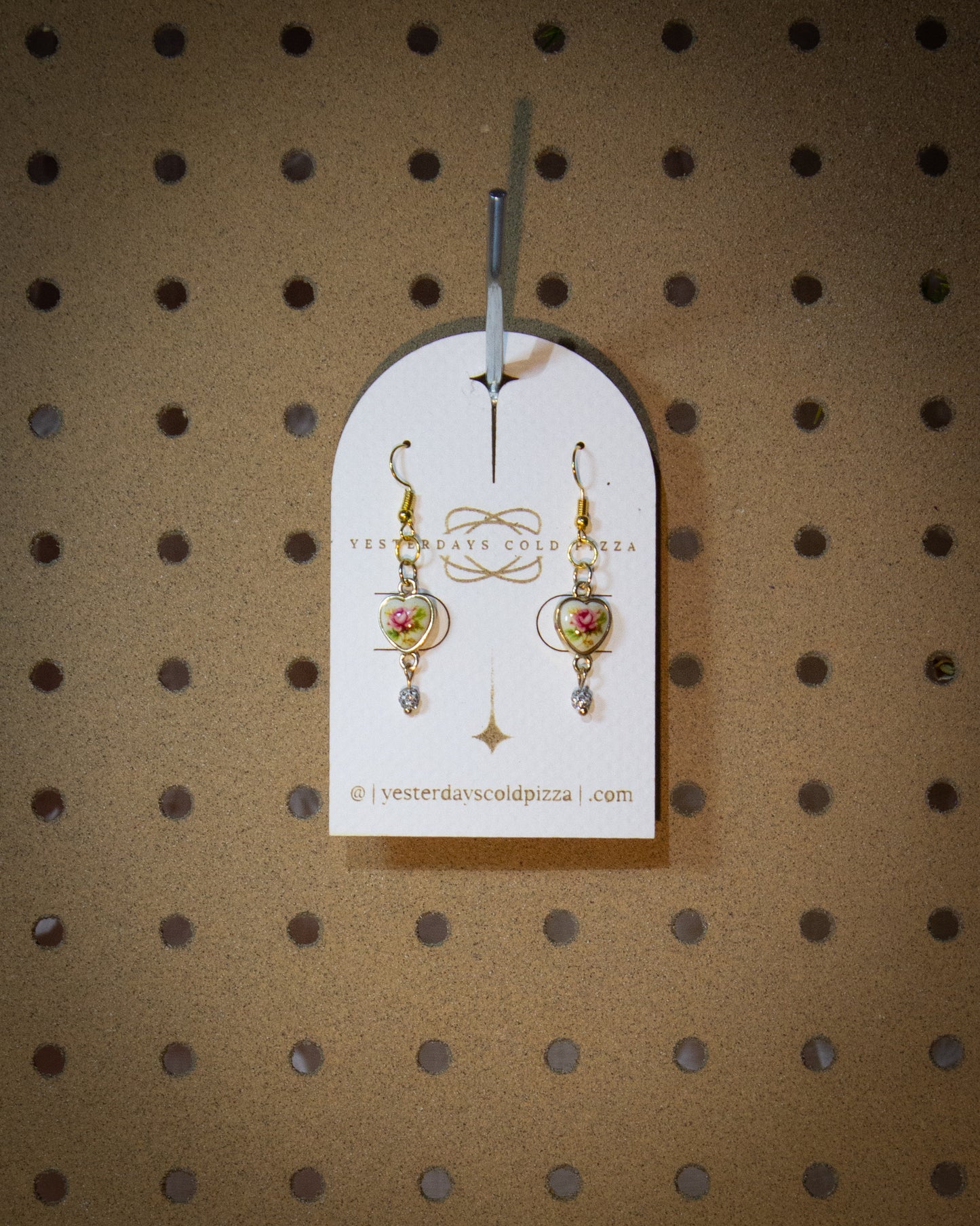 Fine Porcelain Heart Earrings