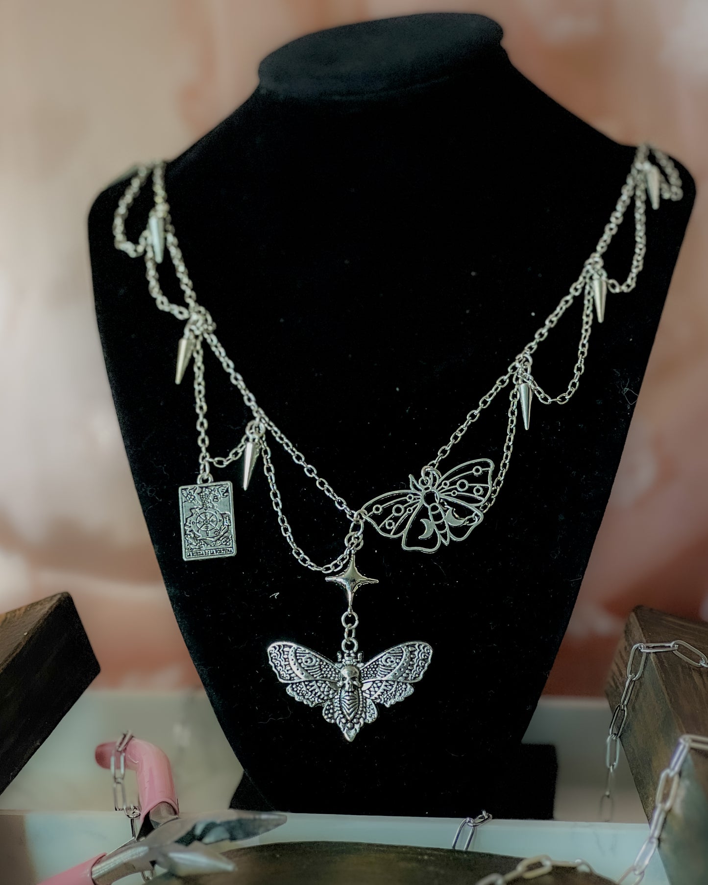 Memento Moth Necklace