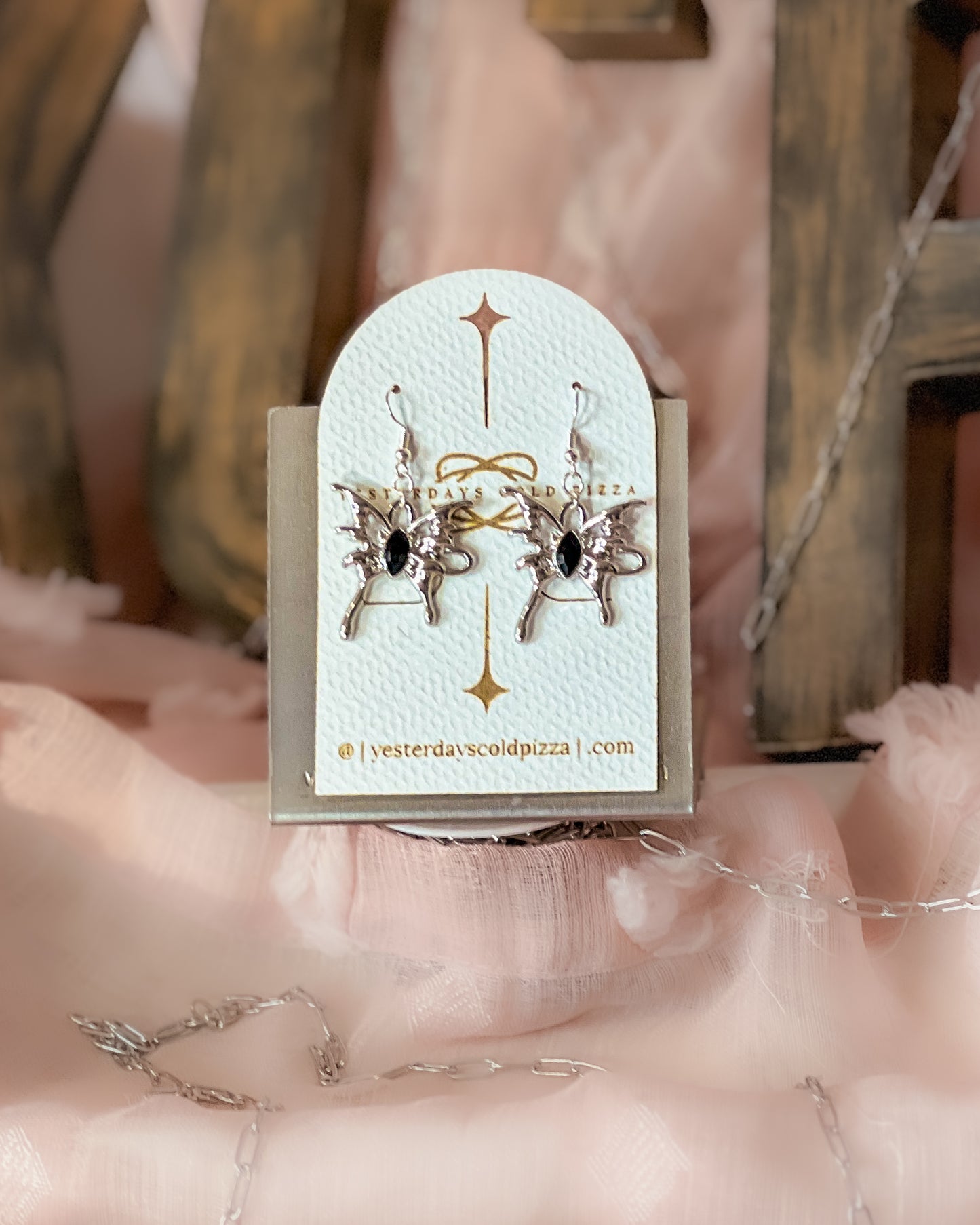 Teary Butterflies - Silver